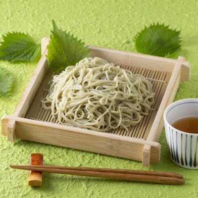 ふるさと納税 茅野市 【期間限定】渡辺製麺の信州そば 青しそ生そば3人前(500g) 夏限定 冷蔵品 信州八ヶ岳よりお届け |  | 01