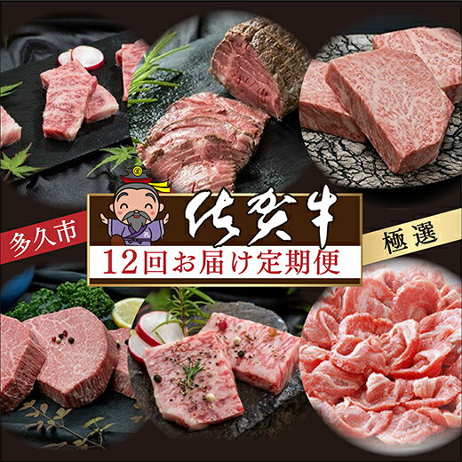 【ふるさと納税】【 毎月お届け 肉の定期便 】 極選 佐賀牛 全12回 月替り お届け 食べ比べ サーロイン ハンバーグ ヒレ ステーキ カルビ 焼肉 肩ロース しゃぶしゃぶ すき焼き ローストビーフ 佐賀県産 佐賀牛 黒毛和牛 国産牛 肉 お肉 牛肉 定期便 12 ギフト j-2