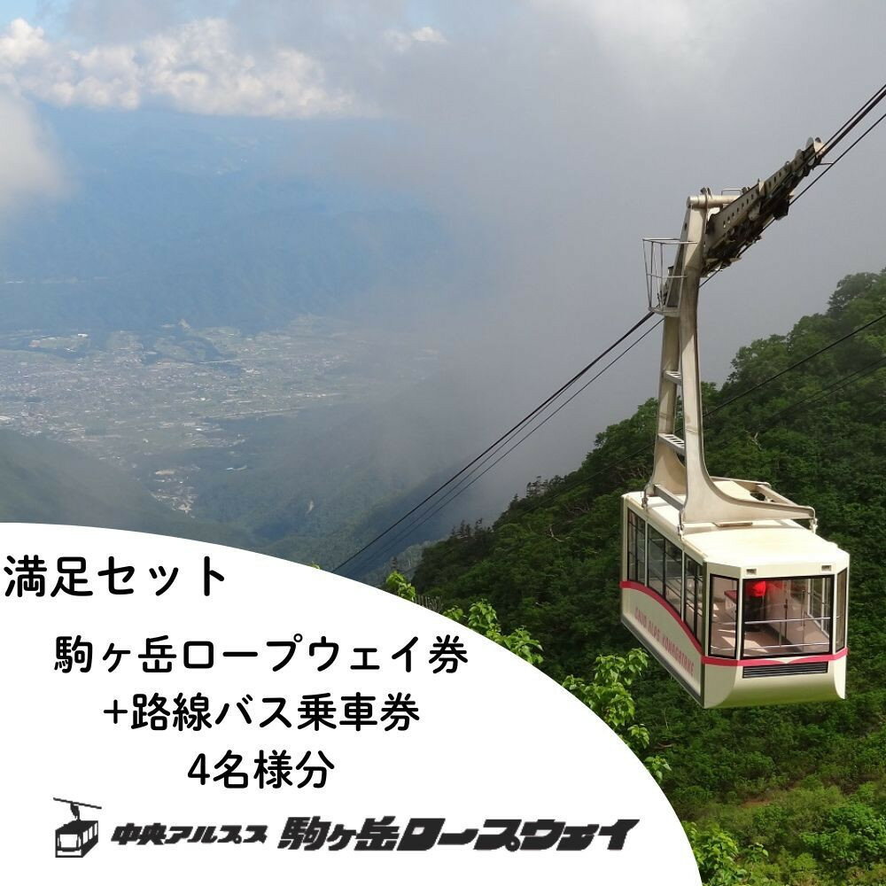 【ふるさと納税】中央アルプス駒ヶ岳ロープウェイ・路線バス 満足セット乗車引換券 | 券 人気 おすすめ 送料無料