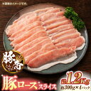【ふるさと納税】豚帝 豚ロース スライス 1200g（300g×4pc）【KRAZY MEAT(小田畜産)】[ZCP027]