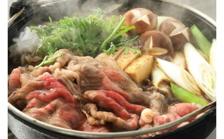 赤みの美味しさ　松阪牛モモすき焼き　約500g　(308)