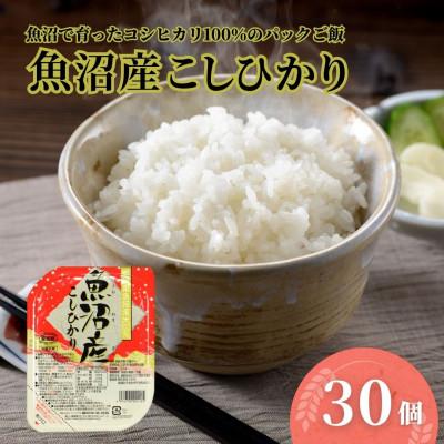 ふるさと納税 小千谷市 魚沼産こしひかり パックご飯 180g×30個 ふっくら美味しい たかの