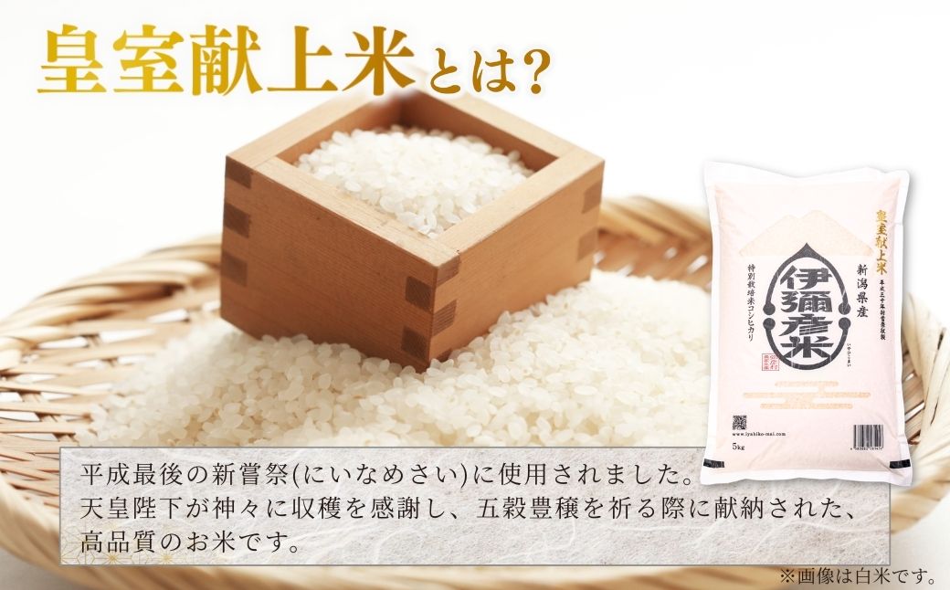 令和7年産 皇室献上米「伊彌彦米」玄米20kg(5kg×4袋) | 新潟県産コシヒカリ 弥彦村 2018年新嘗祭献上 特別栽培米弥彦コシヒカリ 新潟県産 白米 玄米 げんまい お米 こしひかり こめ 