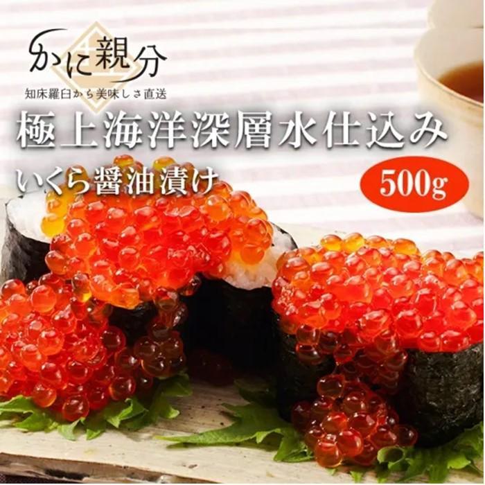 【ふるさと納税】冷凍羅臼昆布醤油漬けいくら　500g | 魚卵 魚介類 水産 食品 人気 おすすめ 送料無料