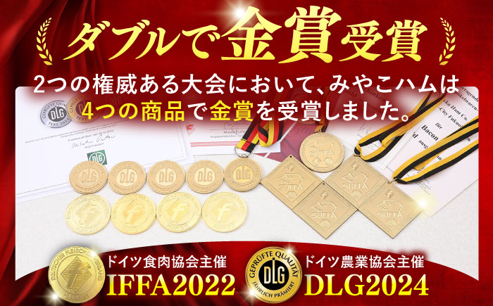 【ドイツで金賞受賞！】ベーコン ブロック 2Kg 《豊前市》【みやこハム】肉 豚肉 ベーコン 金賞 [VAN011]