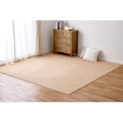 ふるさと納税 泉大津市 日本製　防炎　カーペット　ベージュ　1枚　4.5帖　約261×261cm　600092645型