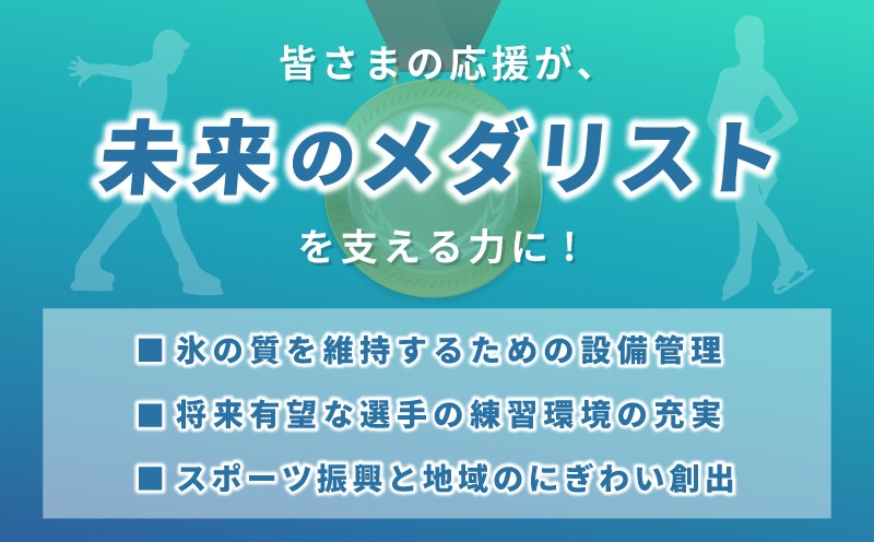 ON0001 【返礼品なし】次世代のフィギュアスケーターを応援！未来のメダリスト練習拠点支援応援寄付（大阪府泉佐野市）　