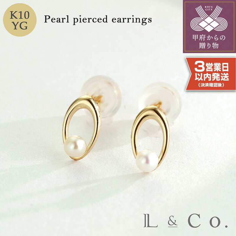 【ふるさと納税】 即納 ピアス レディース ジュエリー アクセサリー K10 パール L&Co. 淡水 真珠 ギフト ラッピング プレゼント ジュエリーケース付 保証書付 おしゃれ k228-008