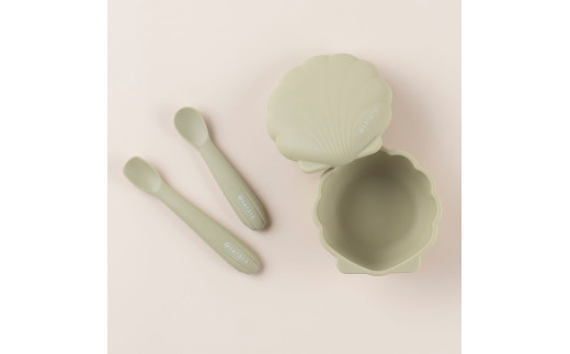 ケラッタ ベビー食器 3点セット（シーウィードグリーン） | ケラッタ kerata 赤ちゃん ベビー 日用品 食器 ベビー食器 マタニティ 長野県 塩尻市