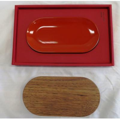 ふるさと納税 鯖江市 蒔絵体験キット『URUSHI DUY SET(マルチトレイ)』朱漆 |  | 01