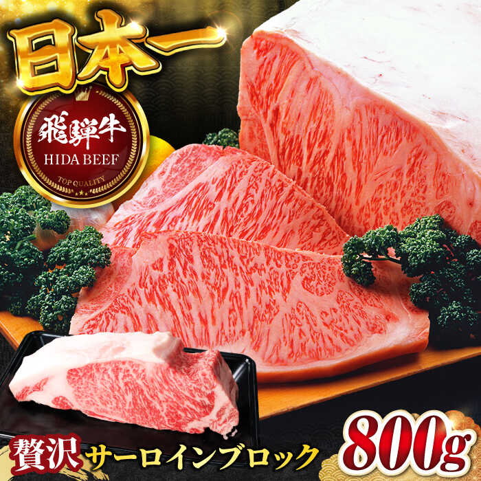 【ふるさと納税】【飛騨牛】サーロインブロック(800g) 和牛 BBQ ローストビーフ 岐阜市/丸福商店[ANBO010]