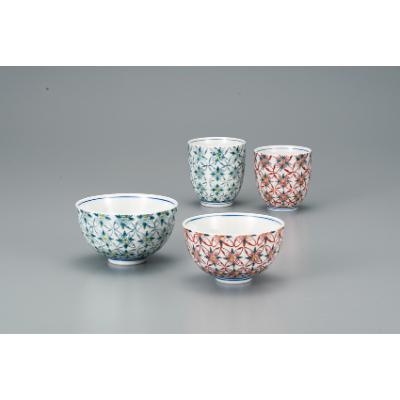 ふるさと納税 能美市 九谷焼 夫婦揃 花紋　