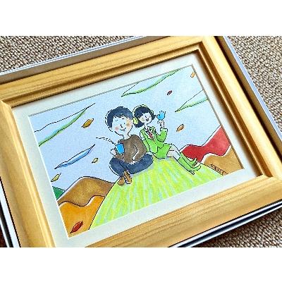 ふるさと納税 精華町 オリジナル似顔絵イラスト(1人用)