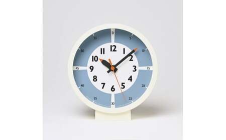 fun pun clock with color! for table /ライトブルー （YD18-05LBL）Lemnos レムノス 時計 インテリア  FAD-0382