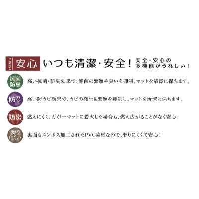 ふるさと納税 海南市 拭ける!キッチンマット 洗濯不要 約45×120cm /PVC レトワール ジュピター |  | 02