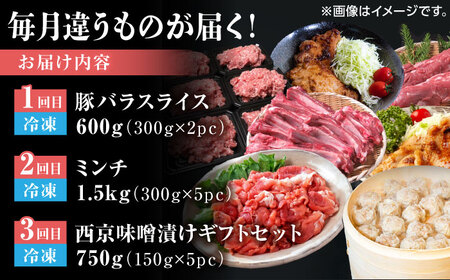 【12回定期便】豚帝 食べ比べ定期便【KRAZY MEAT(小田畜産)】[ZCP038]