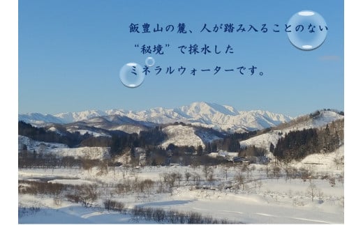 秘境の湧き水　国内産ミネラルウォーター　500mlペットボトル 24本×6箱