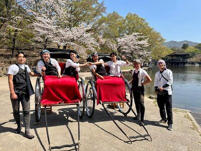 【７０分】若草山・鹿ふれあいツアー １名１台　株式会社麻世勝エビス 鹿 ふれあい 体験 ツアー 人力車 若草山 鹿 ふれあい 体験 ツアー 人力車 若草山 鹿 ふれあい 体験 ツアー 人力車 若草山 