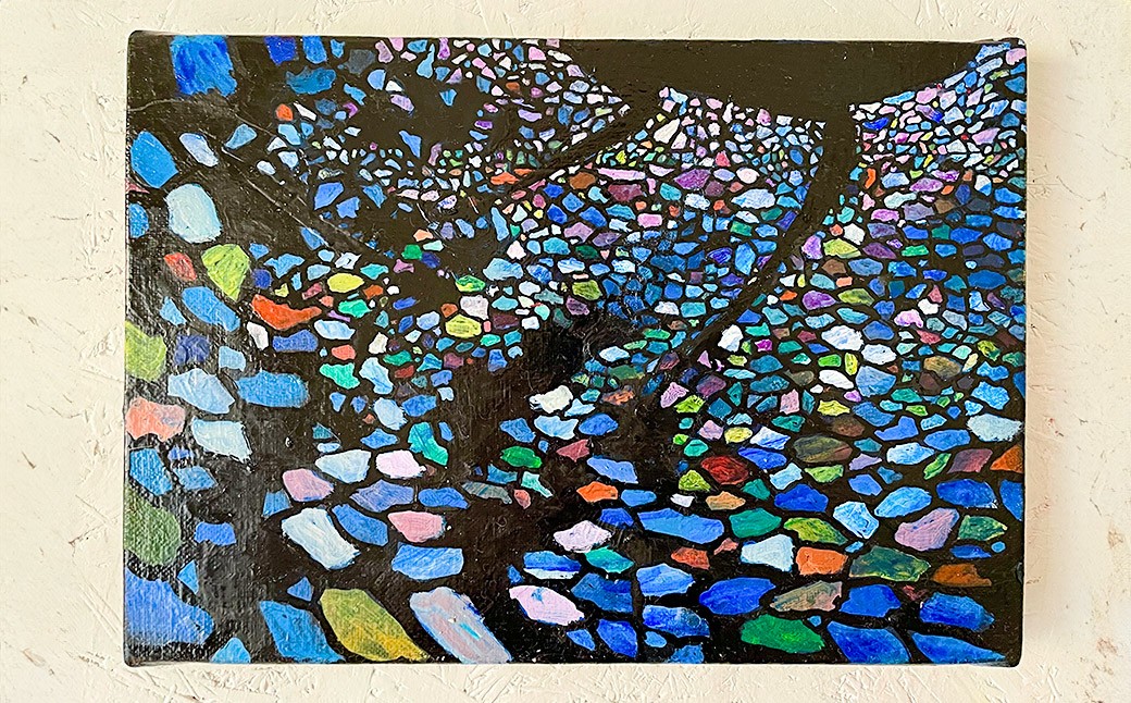 
                  武者返しⅡ P3号（27.3cm×19cm）額縁なし ／ 絵画 絵 アート 熊本城 九州 熊本県 熊本市
                