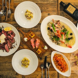 太平洋を望むイタリアンレストラン Azzurrissimo Special Dinner ペア 2名様分  【R01043】