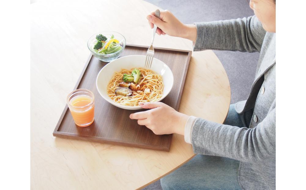 旭川家具　コサイン　トレー(大)　ウォルナット 【 旭川家具 北海道 旭川市 木製 家具 選べる樹種 お盆 ディナートレー ランチョンマットサイズ ウレタン塗装 銘々盆 贈り物 プレゼント 記念品 シ