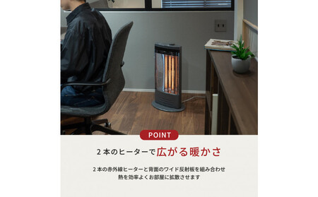【トヨトミ】電気ヒーター「IR-N10(H:グレー)」