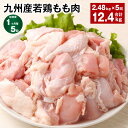 【ふるさと納税】【定期便】【1ヶ月毎5回】九州産若鶏もも肉 計約12.4kg(2.48kg×5回) 肉 お肉 鶏肉 若鶏 もも肉 唐揚げ てりやき チキンカレー 棒々鶏 煮物 国産 九州 熊本県 菊池市 送料無料