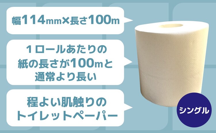 【隔月3回】トイレットペーパー シングル 大容量 100巻 ファースト ハード【トイレットペーパー シングル エコ SDGs FIRST 日用品 消耗品 備蓄品 業務用 大容量 無包装 ロングタイプ 