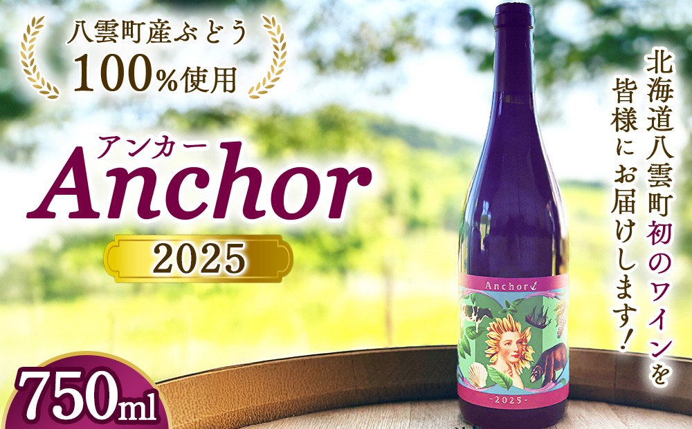 
                  2025 Anchor | ワイン ライトボディー ヤマ・ソービニオン 酒 お酒 アルコール 飲料 八雲町
                