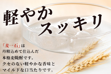 【年内お届け】 純麦焼酎【麦一石】紙パック 1800ml × 6本 25度 ※12月18日～28日発送※  年内発送 年内配送 クリスマス