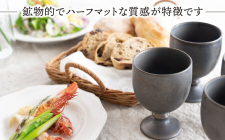 【波佐見焼】UTAGE ゴブレット kuro (ブラック）2点セット 食器  皿 ペア ワイン カップ【藍染窯】[JC94] 波佐見焼