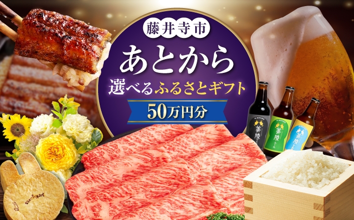 
                  【あとから選べる】藤井寺市ふるさとギフト 50万円分 肉 牛肉 うなぎ 鰻 米 お米 お菓子 調理器具 フライパン グルメ 食品 お取り寄せ 詰め合わせ [BLZZ010]
                