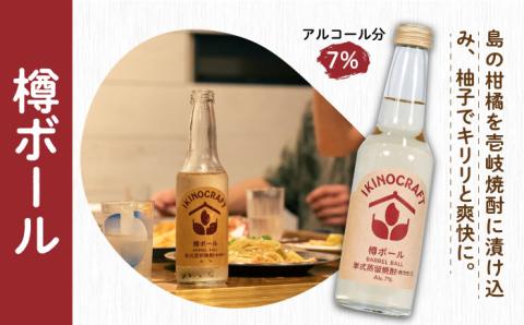【IKINOCRAFT】いちごソーダ・ゆずソーダ・島ボール・樽ボール 計4本（各1本）ケース入 《壱岐市》【壱岐の蔵酒造】 酒 お酒 焼酎 麦焼酎 むぎ焼酎 [JBK031]  10000 10000円 1万円