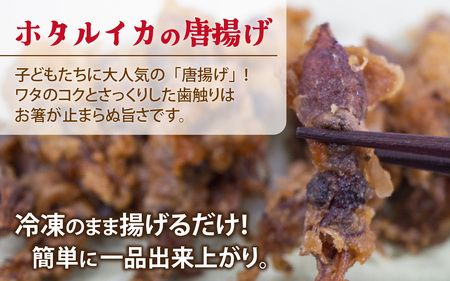 ホタルイカフライセットとオリジナル万能酢味噌付き 【カネツル砂子商店】[A-002013] / ほたるいか フライ 味噌　ミソ ホタルイカ沖漬 朝とれ ほたるいか 富山県 滑川市 国産 イカ刺身　富山