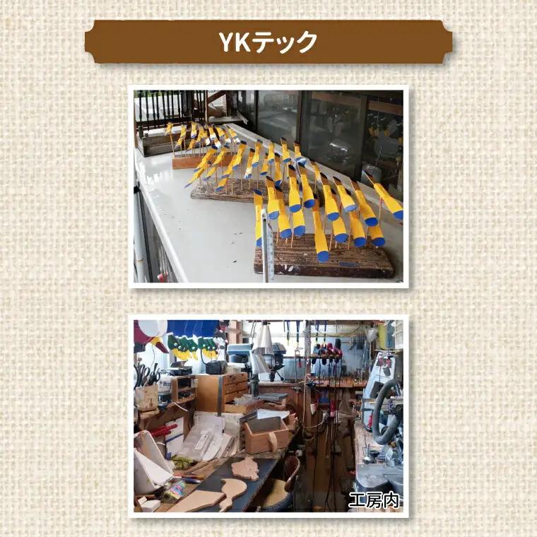 羽根つき風見鶏（木工品）赤ちゃんバード 3羽セット〈 風見鶏 風車 ガーデニング オーナメント アクセサリー 雑貨 庭 インテリア 回転 鳥 ガーデンオーナメント かざぐるま 屋外 花壇 園芸 置物 