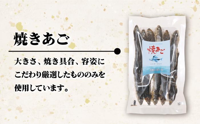 【年4回定期便】3ヶ月に1回お届け！ 厳選 焼きあご 100g×6袋【新魚目町漁業協同組合】 [RBC006]