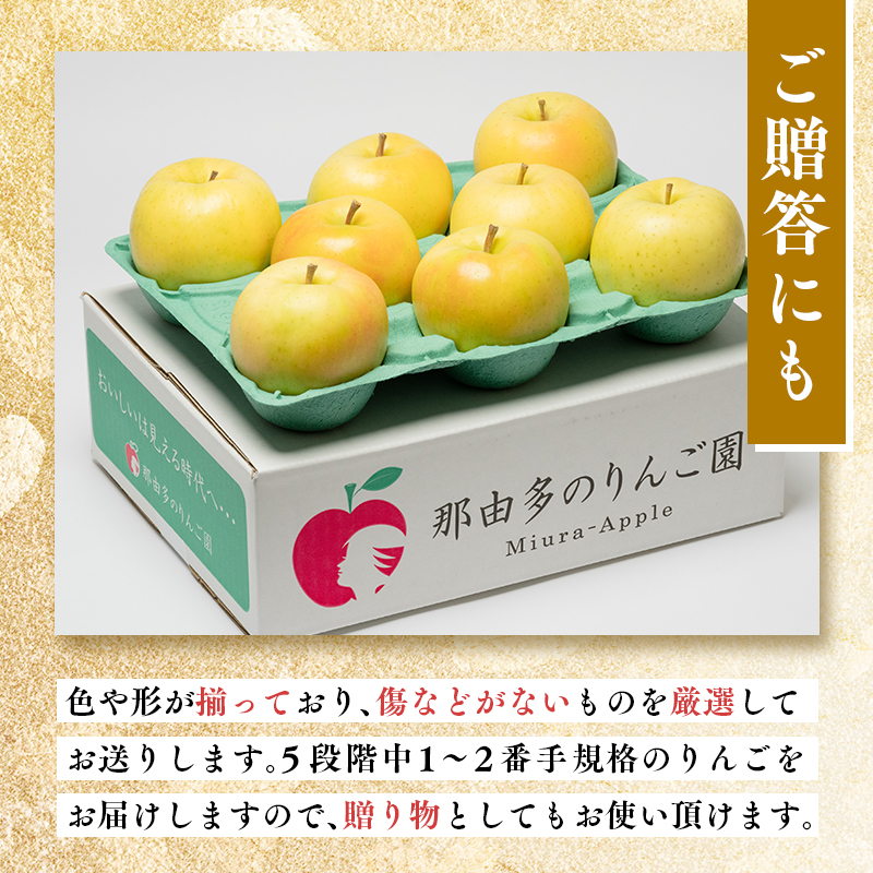 年内発送 贈答用トキ約3kg（糖度証明書付き）　【那由多のりんご園・平川市産】