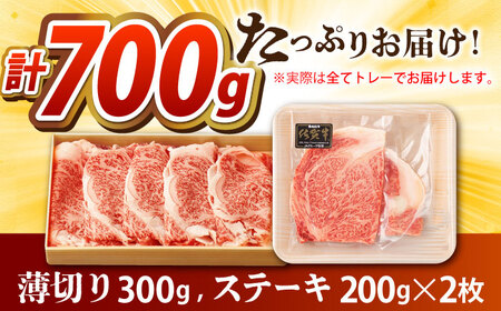 【全国屈指のブランド牛】佐賀牛 ロースステーキ・薄切りセット　【吉祥】[HCW003]