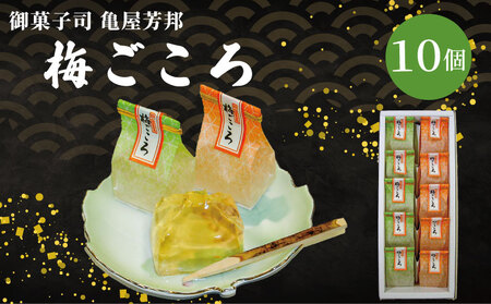 梅ごころ 10個入 化粧箱入り 梅 ゼリー 和菓子 亀屋芳邦