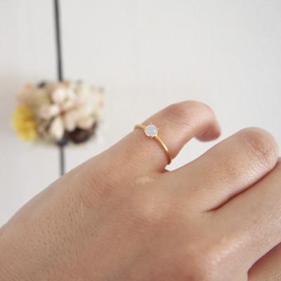 ふるさと納税 田原本町 13号　天然石オパール　リング(Silver925 18KGP仕上げ)　指輪 |  | 01