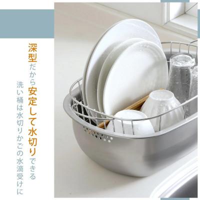 ふるさと納税 燕市 ステンレスの水切りかご付き洗い桶 |  | 01