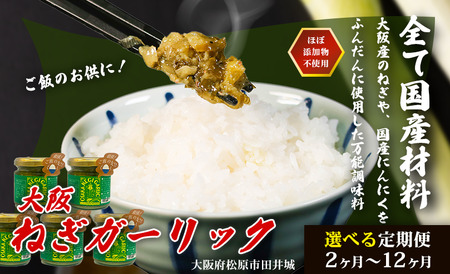 大阪ねぎガーリック ねぎ塩だれ 1個 定期便3回 難波ねぎ タレ ごはんのお供 調味料 大阪府 松原市