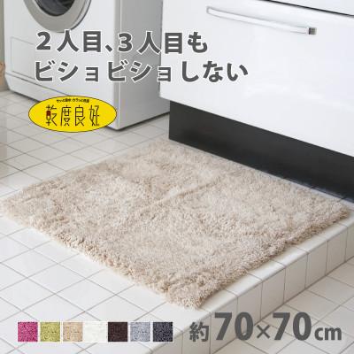 ふるさと納税 海南市 乾度良好 Dナチュレ バスマット 約70×70cm ベージュ 吸水速乾 裏面すべり止め加工