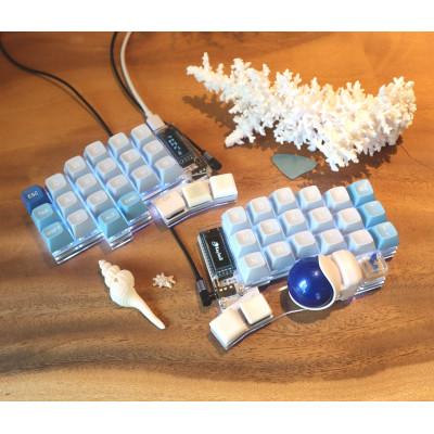 ふるさと納税 飛騨市 トラックボール付き40%左右分割キーボードキット Keyball44