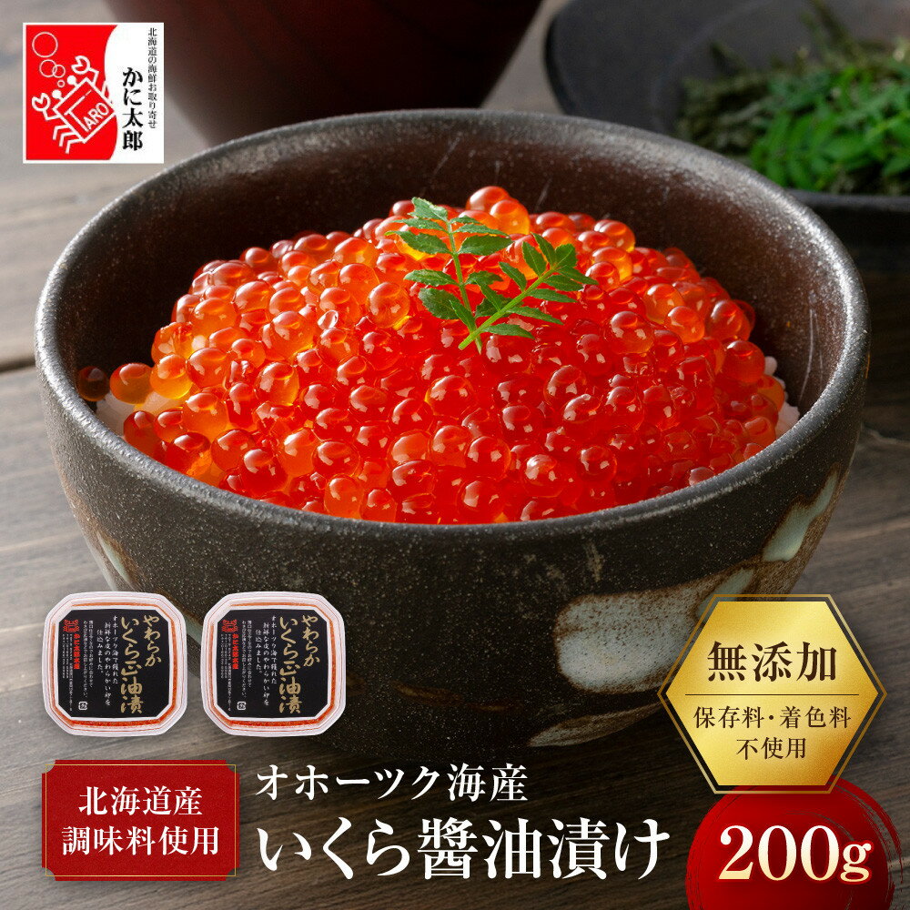 【ふるさと納税】【26年10月発送先行予約】無添加 職人仕込み イクラ 200g (100g×2) _01595 | いくら 醤油漬け いくら醤油漬 小分け 無添加 冷凍 魚卵 お取り寄せ 旭川市 北海道ふるさと納税 北海道 送料無料