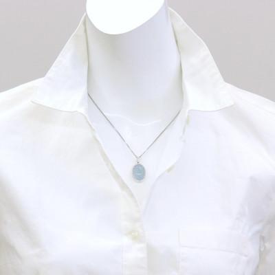 ふるさと納税 山梨市 K18WGミルキーアクアマリンペンダントトップ【A7.65ct ・D0.53ct】G4302 |  | 02