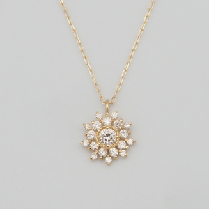 K18 0.15ct ダイヤモンド ペンダントネックレス HH-019752 SWBT016-k18