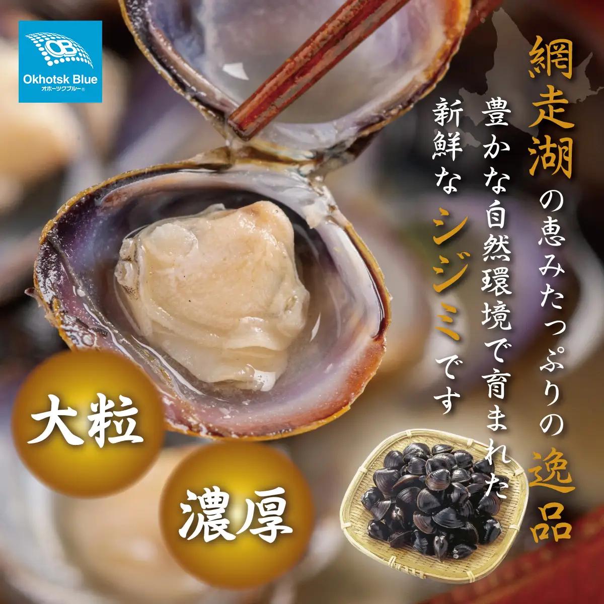 北海道オホーツク海産ほたて貝柱と北海道網走湖産しじみのセット ABN021