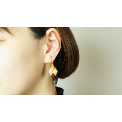 ふるさと納税 日南町 寄木のダイヤイヤリング |  | 01