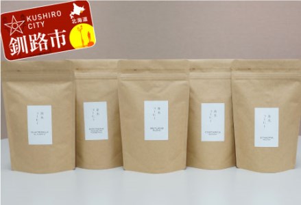 自家焙煎スペシャルティコーヒー ＜豆＞100g×5種（計500g）セット ブレンド＋シングルオリジン4種 ふるさと納税 飲料 コーヒー